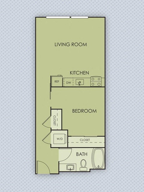 Tempo PDX Apartments B2 Floor Plan